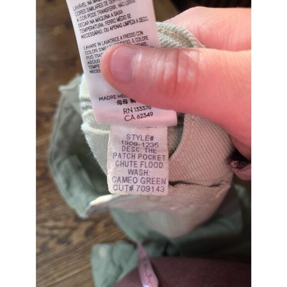 MOTHER The Patch Pocket Chute Flood Pants Size 26 - Picture 5 of 6